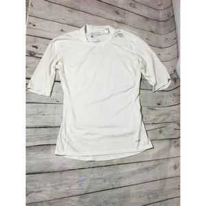 Adidas techfit climalite compression shirt size medium white short sleeve